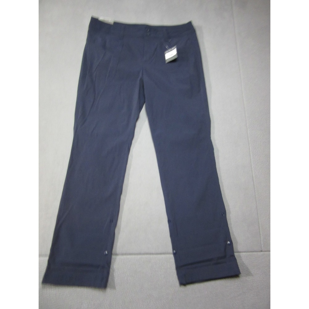 Eddie Bauer Pants Womens 16 Atlantic Navy Blue Sightscape Horizon Straight